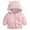 Pink, variant on Otqutp Toddler Jacket Baby Girls Winter Coat Rabbit Ears Hooded Jacket Long Sleeve Fleece Zipper Thicken Windproof Warm Outwear(Pink,9-12 Months)