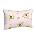 thumbnail image 2 of Naloa Avocado Doing Sport Yoga Pillowcase, Throw Pillowcase, Wrinkle-Free, Stain-Resistant with Hidden Zipper for Bedroom Sofa - 20"x30", 2 of 9