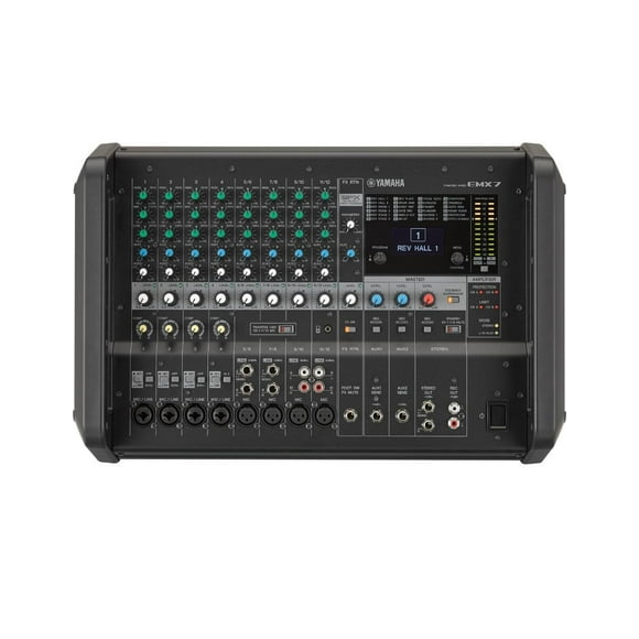 Mezcladora Yamaha EMX7 con Poder Integrado 12ch 600w X 2