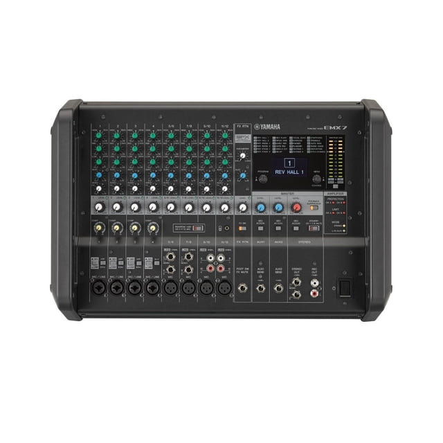 Mezcladora Yamaha EMX7 con Poder Integrado 12ch 600w X 2