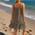 thumbnail image 3 of WTOBBY Women's Dress Sleeveless Loose Casual Beach Dress, Chic and Comfortable for Summer Outings, Vacation Style Essential,Gray 2XL, 3 of 4