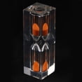 thumbnail image 6 of DOMELAY 2x3 Minutes Clear Acrylic Hourglass Sandglass Sand Timer Kitchen Clock Orange 2 Pcs, 6 of 8