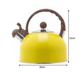 thumbnail image 5 of Tea Kettle Stovetop Whistling Teapot, Stainless Steel Yellow, 5 of 5
