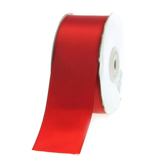 Double Faced Satin Ribbon, 1-1/2-inch, 25-yard, Red