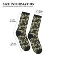 thumbnail image 3 of Unisex Green Camouflage Pattern Novelty Ankle Socks Colorful ComfortSoft Lightweight Sports Athletic Socks, 3 of 7