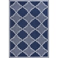 thumbnail image 1 of Trellis Diamond Rug - 7 ft. 10 in. x 10 ft., Navy, Indoor/Outdoor Contemporary Rug, Fade Resistant, Water Proof Rug | Accent Area Decor Rugs, 1 of 8