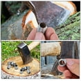 thumbnail image 3 of Cuña cónica para hacha para mango de martillo, accesorios de instalación, 12 piezas, herramienta de hierro y metal, carpintería plateada, 3 of 6