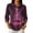 Multicolor, variant on LTTVQM Women's Tops Christmas Graphic Festive 3/4 Sleeve Collared Half‑Button Polo Pine Forest Gift Print Casual Holiday Gathering Attire Blouses