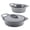 Dark Gray, variant on Rachael Ray Ceramic Casserole Bakers with Shared Lid Set, 3-Piece, Dark Gray