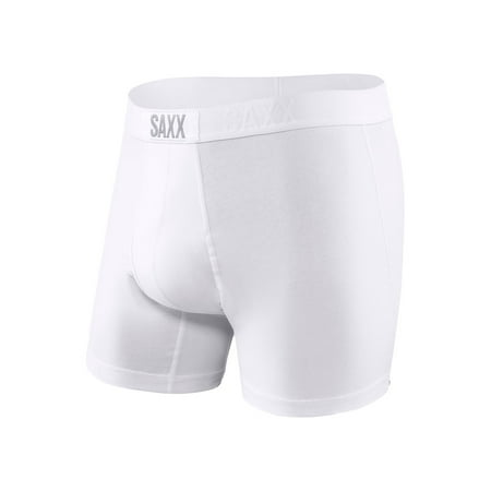 SAXX Underwear NEW White Men's Size XL 24-Seven Fly Boxer Briefs Underwear