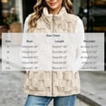thumbnail image 4 of QATAINLAV Women's Fleece Sherpa Vest Winter Fuzzy Fluffy Checkered Plaid Sleeveless Zip Up Jacket with Pockets, 4 of 8