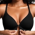 thumbnail image 7 of Hkoxplj Bra for Women Front Closure Wireless Deep V Neck Racerback No Underwire Bralette Seamless Comfort T Shirt Bra with Gel Support Adjustable Straps Breathable Everyday Bra for Daily Wear, 7 of 7