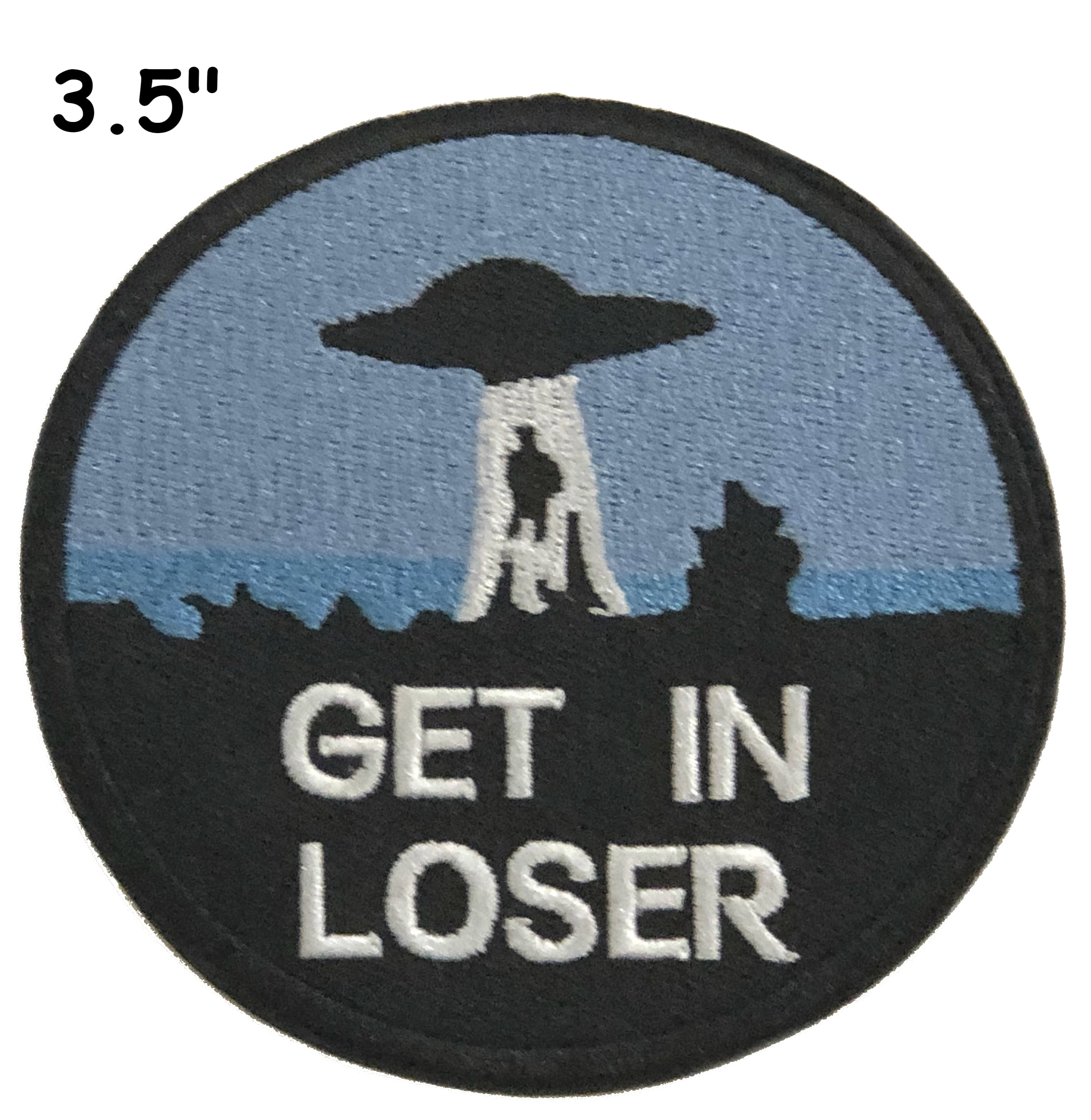Xfiles I Want To Believe Aliens Vintage Retro Style Iron on Patch Applique 1990s 
