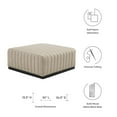 thumbnail image 4 of Conjure Channel Tufted Upholstered Fabric Ottoman, 4 of 6