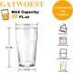 thumbnail image 2 of Juego de 4 vasos de cerveza de 20 onzas, fáciles de apilar y sin plomo, vasos clásicos de pinta británica, vasos grandes de cerveza para IPA, Pilsner, vasos de vidrio alto transparente, 2 of 9