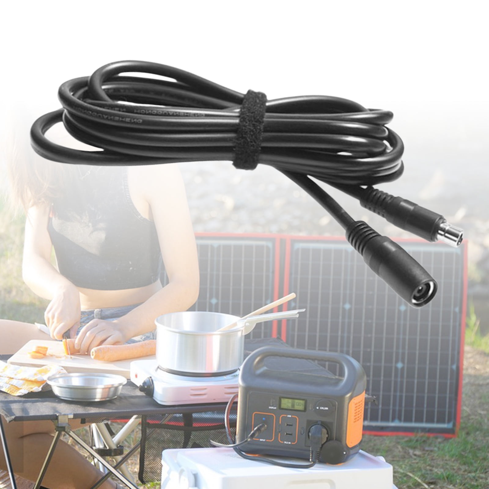 DC8020 Extended Reach Solar Charging Cable 16AWG Coppered Cores For Solar Generators And Power Stations