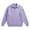 Light Purple, variant on Mens Quarter Zip Sweater Long Sleeve Cable Knit Neck Polo Soft Casual Pullover Sweaters Gray L