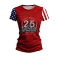 thumbnail image 5 of 911 Never Forget Shirt for Women Flag Printed Vintage 9/11 Memorial Shirt 911 25th Anniversary Flag Shirt for Women, 5 of 6