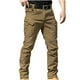 thumbnail image 1 of Pantalones largos para hombre, pantalones ajustados con bolsillos de color liso para exteriores, pantalones largos para hombre, 1 of 4