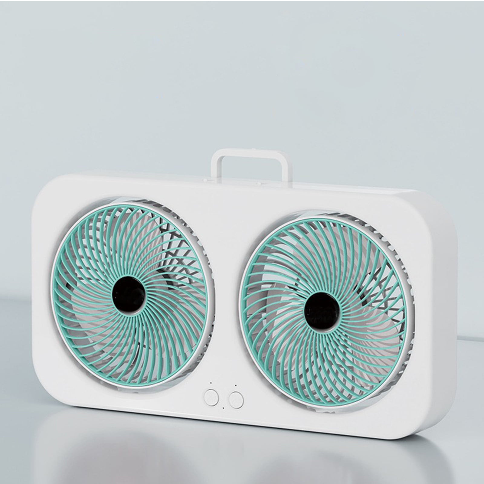 Twin Window Fan with Hook 3 Levels Adjustable Window Fans Two-way Wall Mountables Desktop Portable Fan for Home, Kitchen, Bedroom, Office