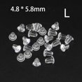 thumbnail image 3 of GKNET 100pcs Rubber Earring Backs Ear Plug for Studs Hooks Stoppers Accessories-4#, 3 of 9