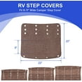 thumbnail image 4 of RVLIBRO by RISTOW RV Step Covers 3 Pack | 22" RV Step Rug | Camper Step Covers Best Fits 8-11" Deep RV Stairs, 4 of 11