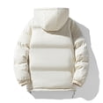 thumbnail image 4 of LTTVQM Men's Light Weight Padding Jacket For Winter Outdoor Waterproof Puffer Coat Warm Jackets With Hood Outerwear Beige 2XL, 4 of 8