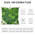 thumbnail image 5 of Nawypu  St Patricks Day Spring Pillow Covers Green Heart Shamrock Couch Pillow Cases Lucky Clover Throw Pillows Farmhouse Decorations for Home Room Cushion Outdoor, 5 of 5