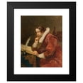 thumbnail image 2 of Alex De Andreis 12x14 Black Modern Framed Museum Art Print Titled - The Cavalier-Scholar, 2 of 5