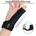 thumbnail image 3 of Wrist Guard Ergonomic Adjustable Sweat Absorption Pain Relief Aluminum Strip Children Finger Sprain Fixing Splint Outdoor Sports, 3 of 7