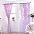 thumbnail image 5 of Salix Leaf Sheer Voile Curtain Panel Drapes Curtain for Bedroom Living Room Kitchen Balcony, 5 of 6
