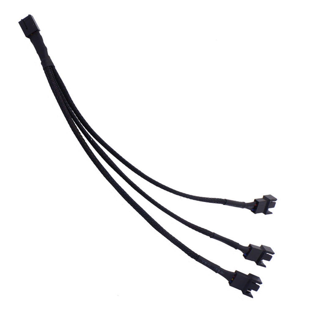 3x 48 inch Fan 3 Pin Male to 3 pin Female Extension PC Computer Power Cable 