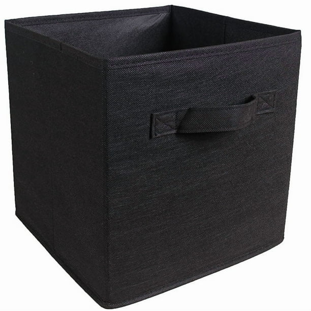 Juego de 2 cubos de almacenamiento plegables, cestas organizadoras de tela plegables con asas para juguetes de bebés y niños, guardería, armarios y cajones del hogar.