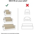 thumbnail image 4 of Housse Matelassée Réversible de Luxe pour Causeuse 2 Places - 2 Poches pour Télécommande, Collation, Eau - Sangle Élastique, Antidérapante - Tissu Durable, Protège sofa et Canapé - Sans Taches, Sans Poussière, (Causeuse - Gris), 4 of 7