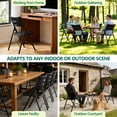 thumbnail image 5 of HaiNova 4 Pack Black Blow-Molded Folding Chairs, Portable Chair for Adults, 600lbs Capacity Metal Frame, Comfortable Seat for Party, Banquet, 5 of 8