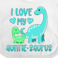 thumbnail image 4 of Inktastic I Love My Auntie-saurus Cute Brontosaurus Family Boys or Girls Baby Bib, 4 of 4