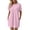 Pink, variant on Levmjia Women's Casual Short Sleeve Dress Crew Neck A Line Swing Dress with Pockets Solid Color Loose Fit Summer Beach Sundress