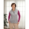 thumbnail image 3 of Polar Fleece Vest by Sawyer Creek Studio, Micro Fleece - Grey, Small, 3 of 5