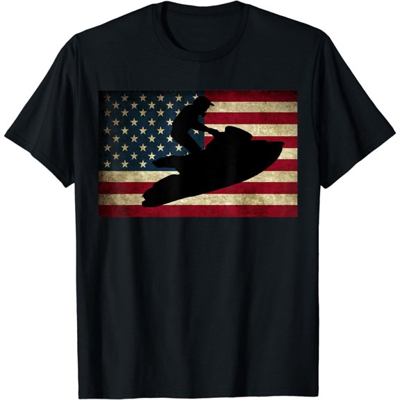 Retro Vintage Jet Ski Water Sports Watercraft Skiing Jetski T-Shirt mens t shirt，black，women，funny，misfits，men，journey