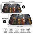 thumbnail image 3 of Fotbe Various Herbs And Spices In Spoons Car Windshield Sunshade | Sun Visor Protector Front Window Shade, Keeps Out UV Rays, Keeps Your Vehicle Cool-Small, 3 of 7