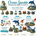thumbnail image 4 of 3D Beaded Sea Animal Sculpture Kit, Ocean-Themed Wire and Pearl Bead Craft Set with Shell and Coral Details, Handmade Underwater Display Project for Adults, 4 of 7