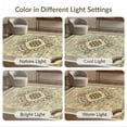 thumbnail image 7 of ODIKA Symmetrical Key Border Glam Shimmer Round Sparkle Sunburst Greek Flowing Dynamic Foldable Easy Care for King Size Bedroom, Master Suite, Under Bed, 7 of 7