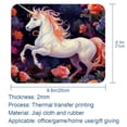 thumbnail image 5 of Unicorn 8.3x9.8 Inch Square Printed Desk Mat Mouse Pad for Office and Gaming, Non-Slip Rubber Bottom, 5 of 6