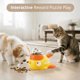 thumbnail image 2 of Juguete Dispensador de Golosinas para Gatos con Pato Amarillo y 3 Tapas, Rompecabezas Interactivo de Alimentador Lento para Mascotas, 2 of 5