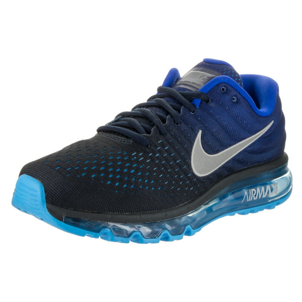 Nike Nike Mens Air Max 17 Running Shoes Dark Obsidian White Royal Blue 400 Size 11 Walmart Com Walmart Com