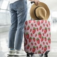 thumbnail image 2 of Strawberry Plants Fruit Flower Pink Pattern Luggage Cover Fashion Suitcase Cover Baggage Covers Fit 25-28 Inch Luggage (Go Travel), 2 of 5