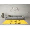 thumbnail image 3 of Ahgly Company Indoor Rectangle Solid Yellow Modern Area Rugs, 6' x 9', 3 of 4