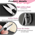 thumbnail image 6 of viviyoo U-Shaped Thread Snips, Stainless Steel Sewing Scissors, 6 Pack, Black and Pink, 6 of 7