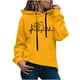 thumbnail image 1 of Sudadera con capucha para mujer, jersey, manga larga, estampado, cómoda, con cordón, blusa, tops Pompotops gfhjh13859, 1 of 7
