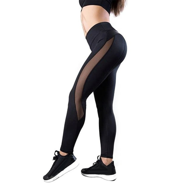 Flmtop Women Elastic High Waist Fitness Gym Workout Leggings Yoga Skinny Tights  Pants 